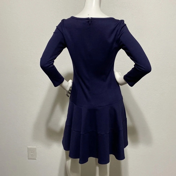 Jessica Simpson Fit & Flare Drop Hem Princess Seams Knit Dress - Size 2 - Picture 4 of 9